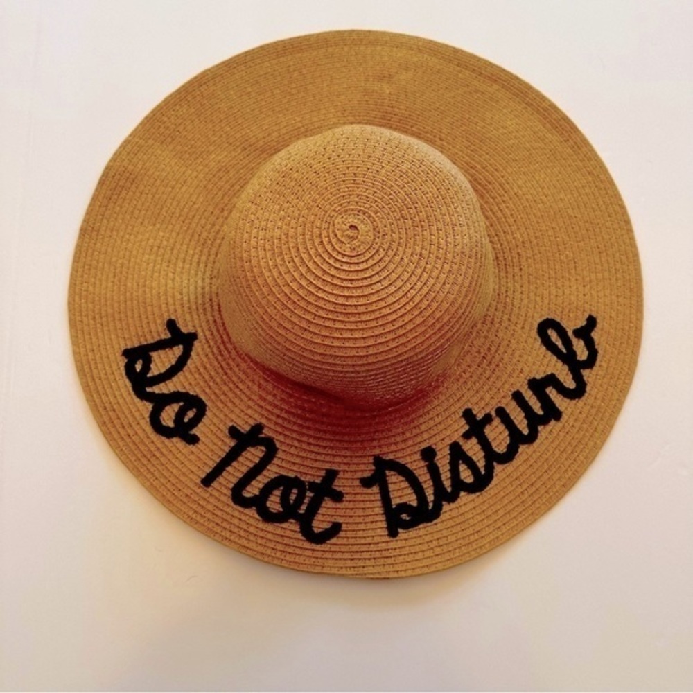 Do Not Disturb Straw Hat O/S